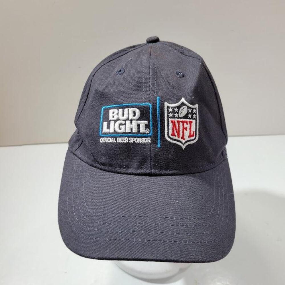 NFL Hat Cap Snap Back Mens Navy Blue Football Bud Light Sponsor Official Beer